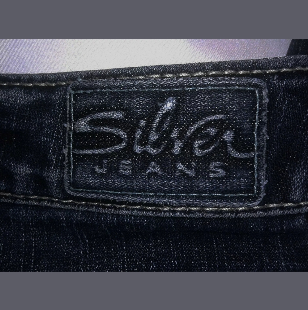 Silver Aiko Boot Cut Indigo Distressed 32/34